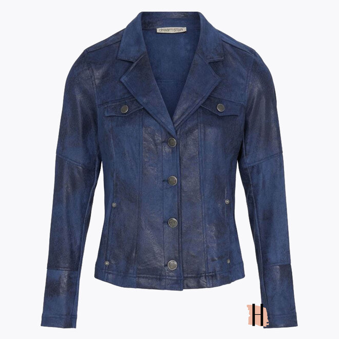 W23 101 Unika Jasje VINTAGE LEER Indigo