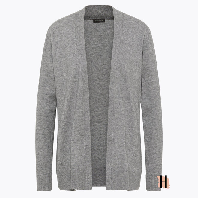 Openvallend Vest Soft Knit in Grijs
