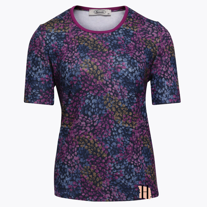 Twin-Set van Vest en T-Shirt in Blauw en Paars