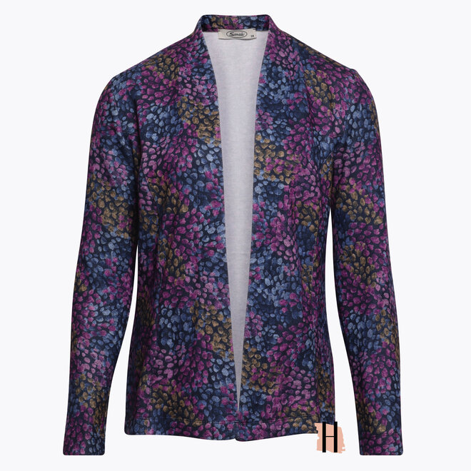 Twin-Set van Vest en T-Shirt in Blauw en Paars