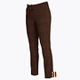 W23 214 Darly Broek TRAVEL PRINTED in Toffee-Zwart