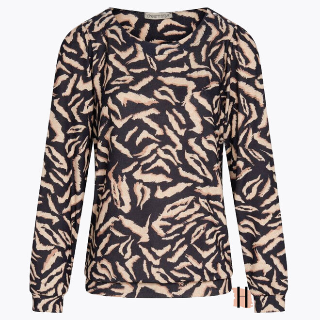 W23 247 Mochi Truitje FANTASY PRINTS Zwart-Beige