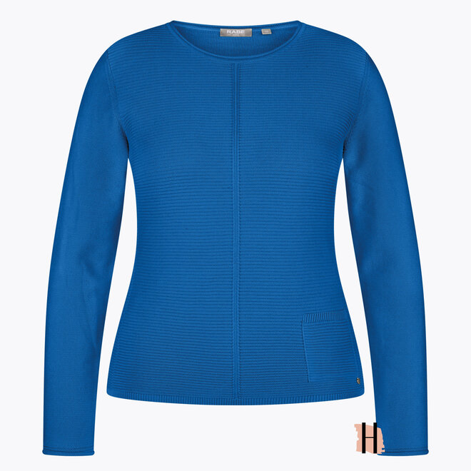 Uni Trui met Zakje in Blauw