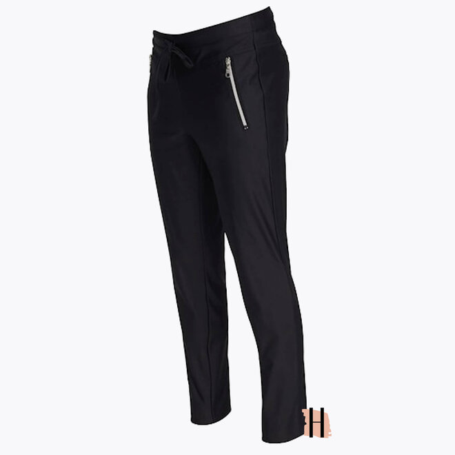 W23 211 Bendy Broek WINTER TRAVEL in Zwart