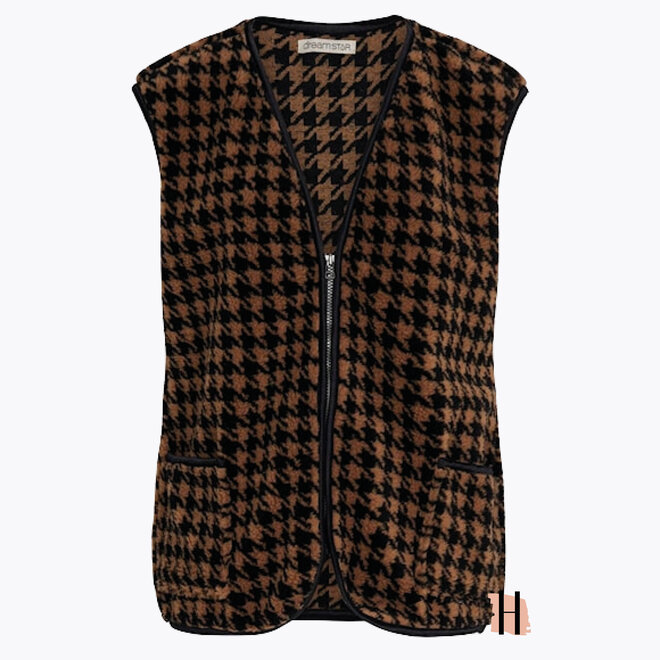 W23 200 Beer Gilet BONT PIED PULLE Zwart-Toffee