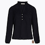 W23 210 Madelin Blouse DOBBY in Zwart