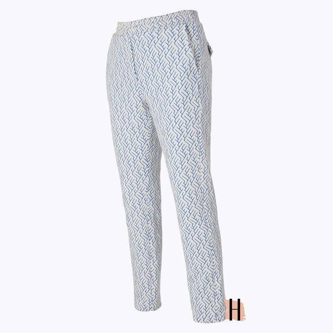 Z24 101 Adora Broek FANTASIE JACQ Ivoor-Kobalt