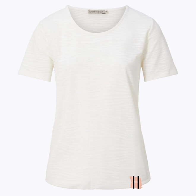 Basic T-Shirt "Elstar" in Ivoor