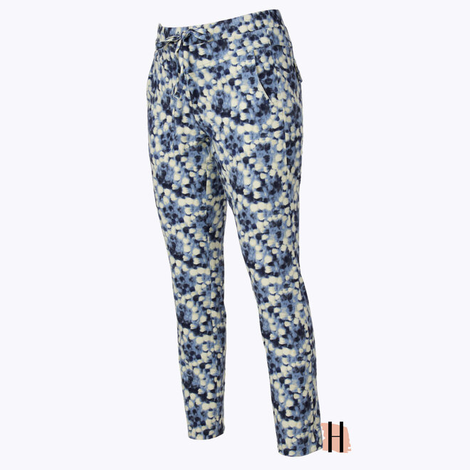 Z24 116 Kick Broek TRAVEL PRINT in Indigo Mix