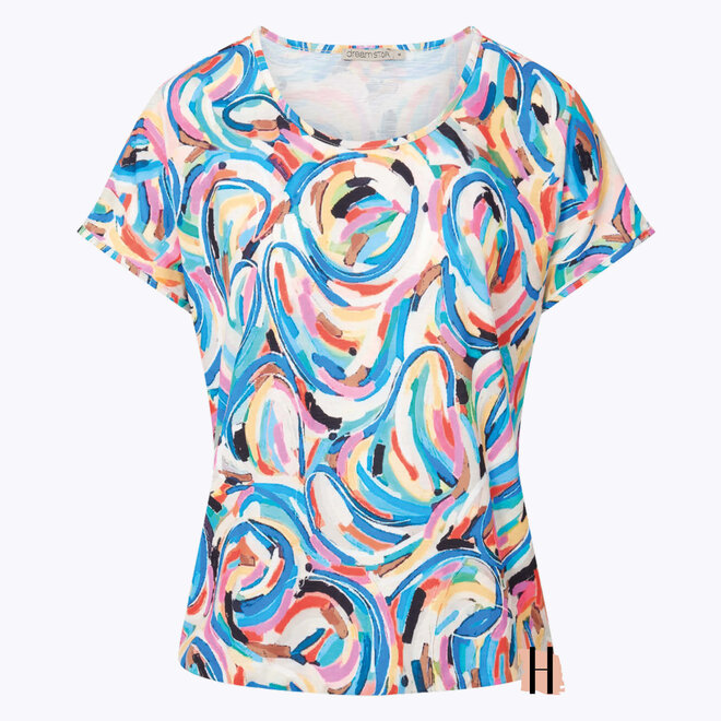 Z24 131 Berry Top SWIRL PRINT in Multicolor