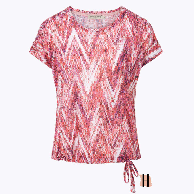 Z24 129 Blitzen Top ZIGZAG-STIP in Rood Mix