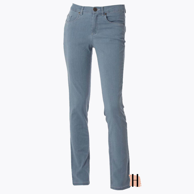 5-Pocket Super Stretch Broek Lang in Licht Denim