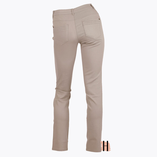 5-Pocket Super Stretch Broek Lang in Beige