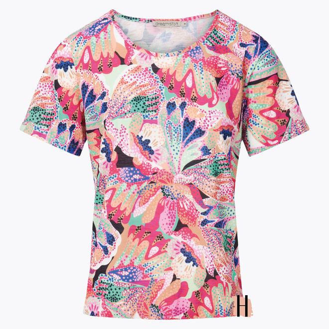 T-Shirt Blouson Vrolijke Kleuren "Hermie" in Multicolor