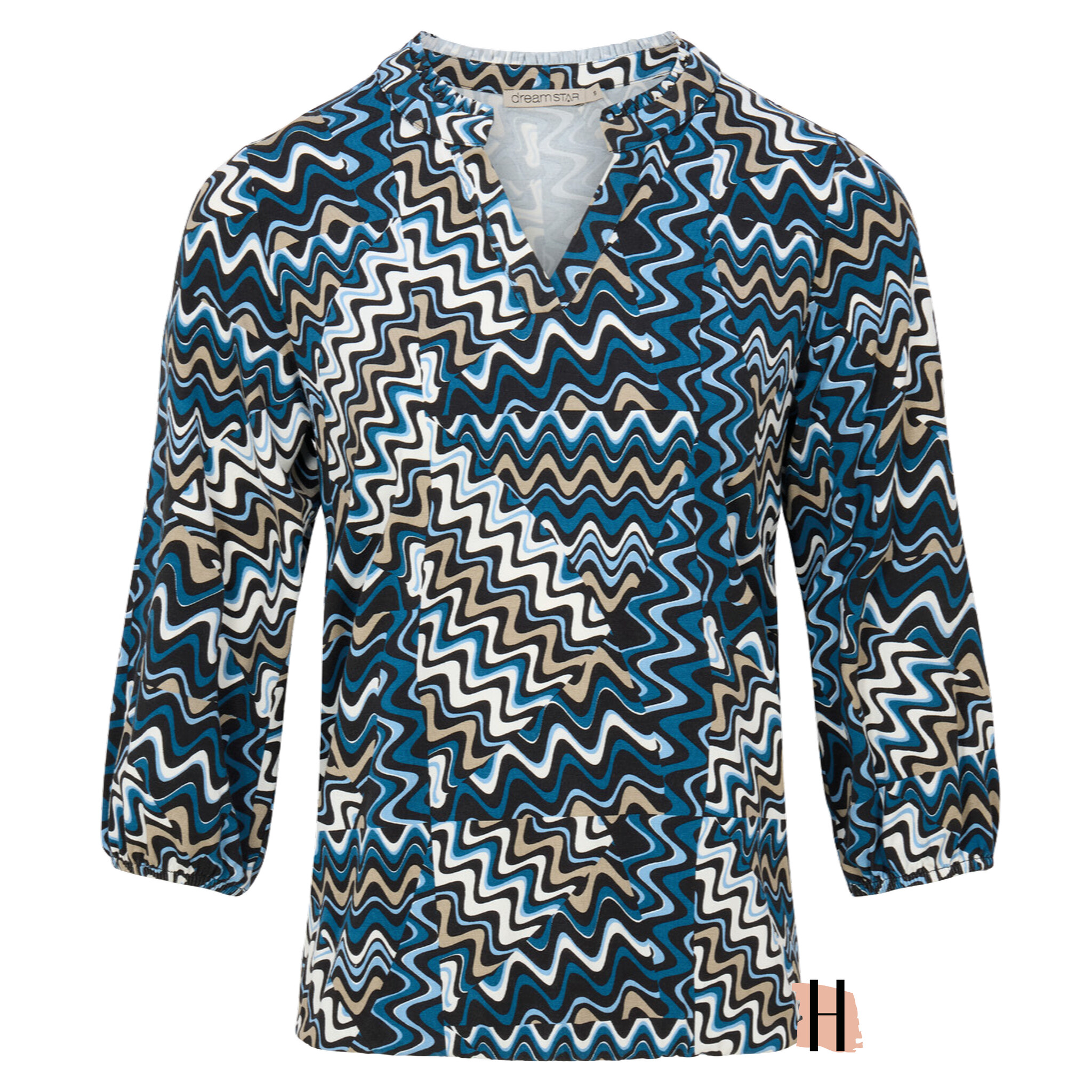Dreamstar Top Jetta Rafblue Mix Najaar 2024 bij Hoffmans Mode Hoffmans Mode Online