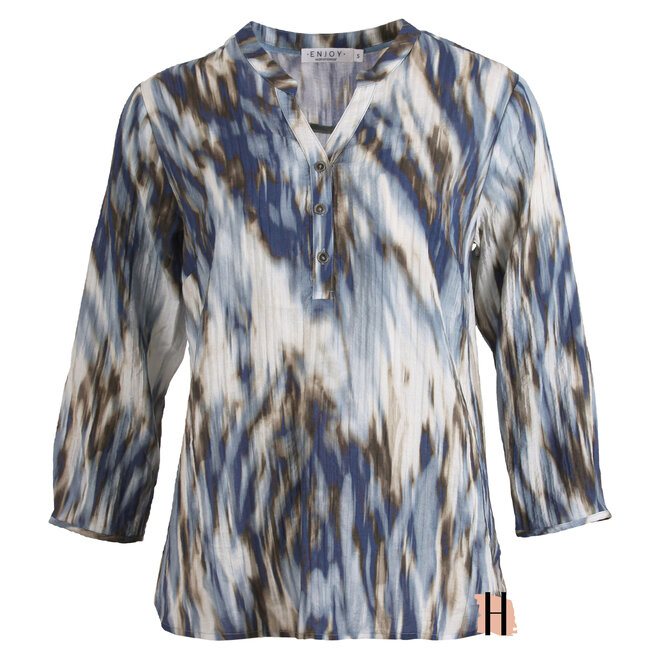 Blouse Dip Dye in Blauw