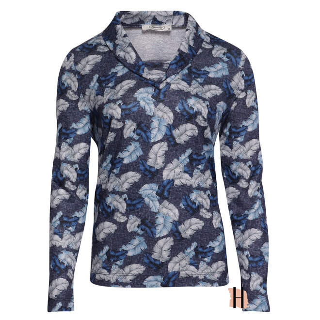 Warm Truitje in Blauwe Print