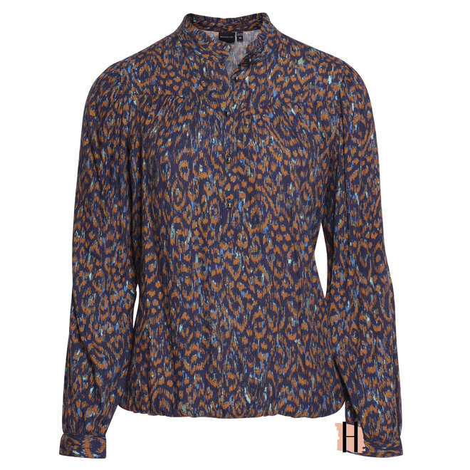 Blouson Donkerblauwe Print