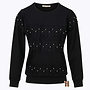W24 139 Margit Trui CROCHET-SWEAT Zwart