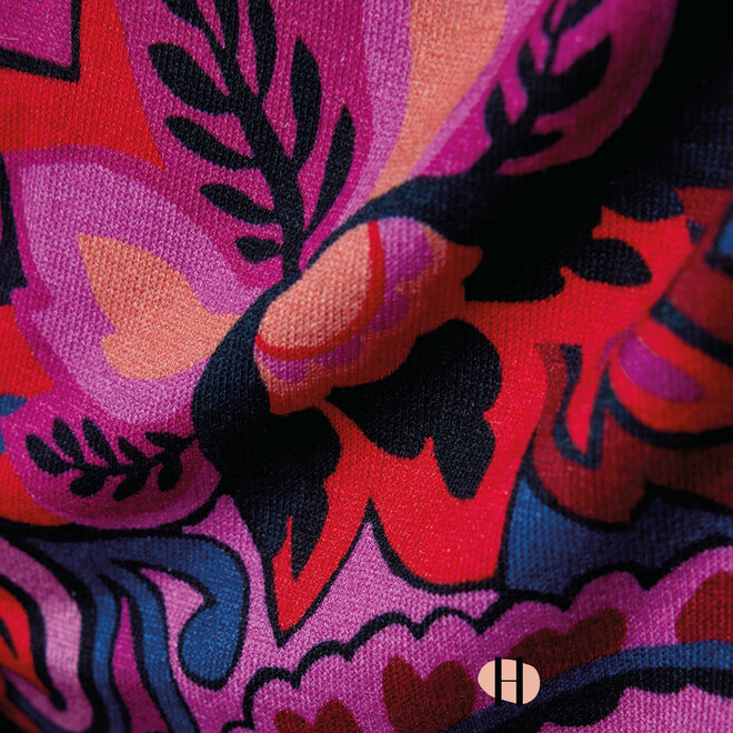 Truitje met Paisley Print en Lage Col