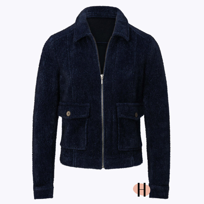Chenille Jasje "Maxip" in Indigo