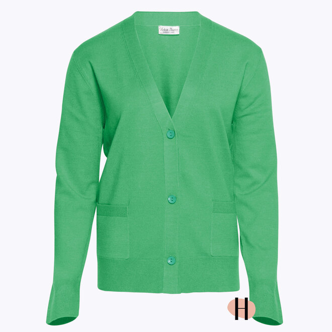 Vest met Knopen en Zakken Groen