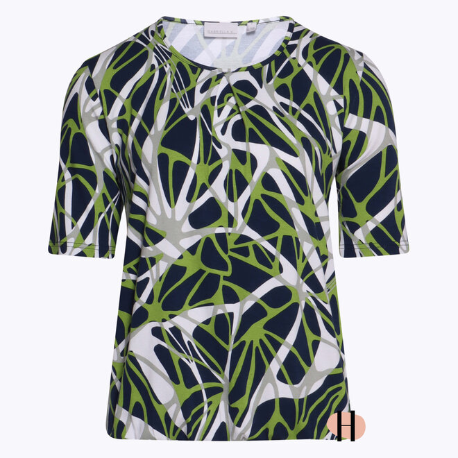 Blouson met Donkerblauw en Groen