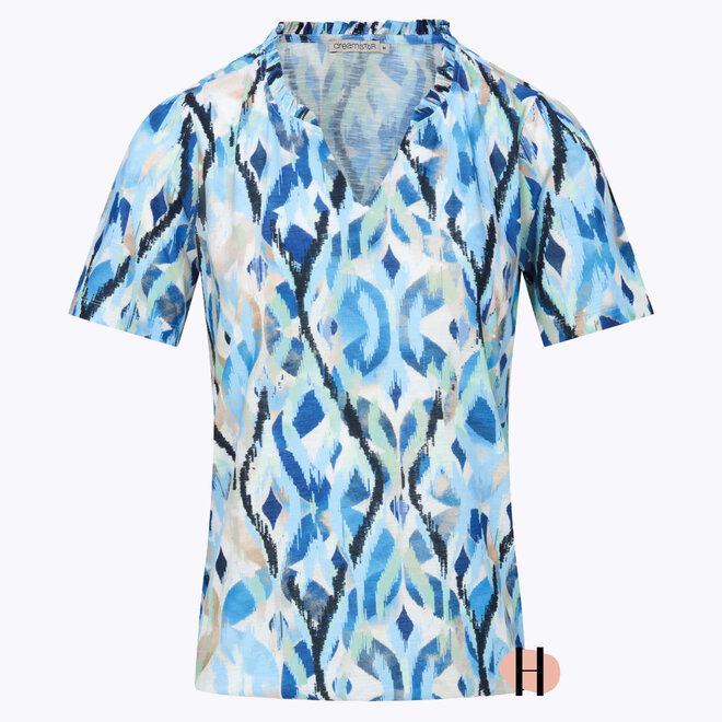Blouson "Wende" met Ruches Multicolor