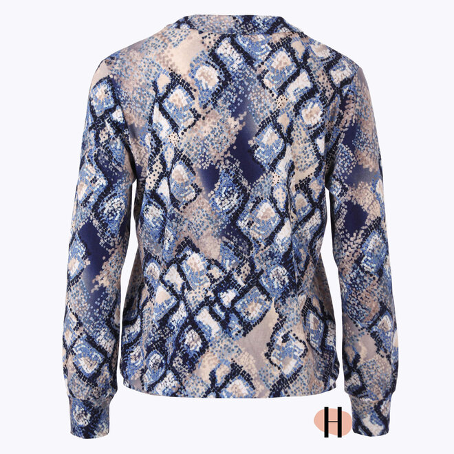 Blouson Longsleeve Blauw Dessin