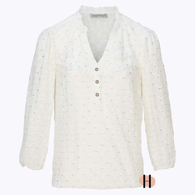 Blouson Plumetis Stof met Zilver "Maddox"