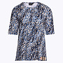 Tuniek T-Shirt met Blouwe Print