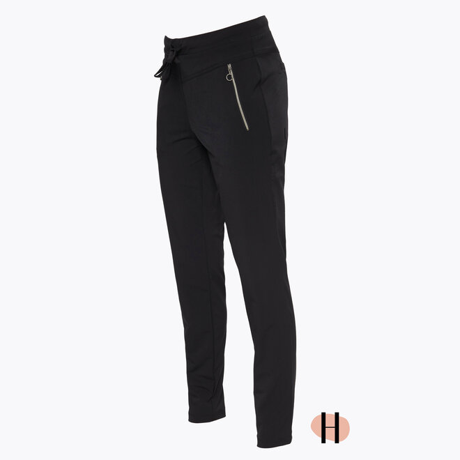 Travelbroek "Benny" (Slim Fit) in Zwart