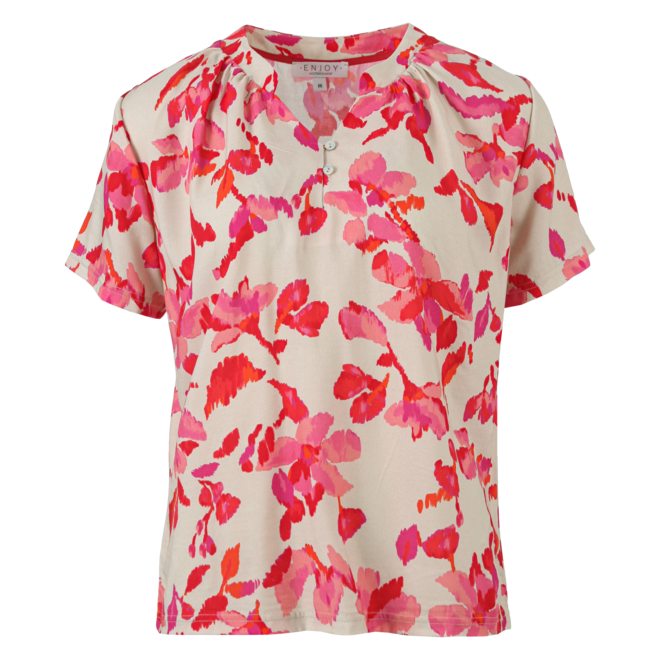 Shirt Korte Mouw V-Hals