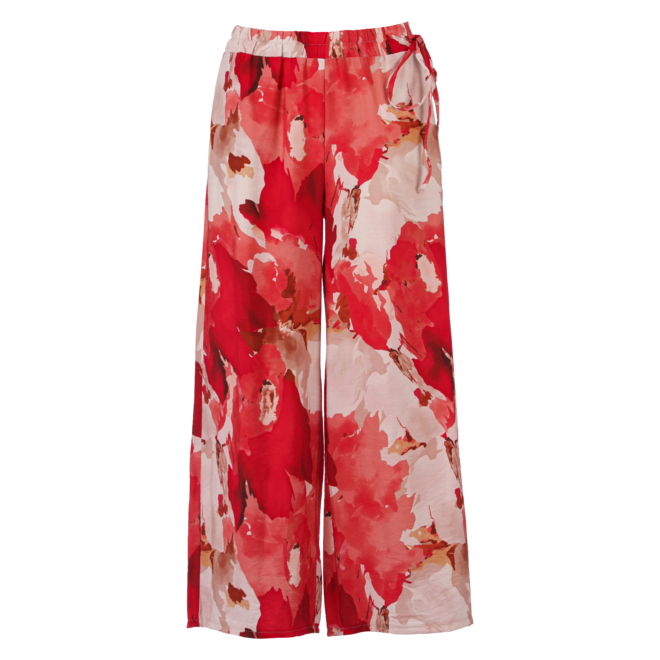 Wide Leg Zomerpatalon Zand allover