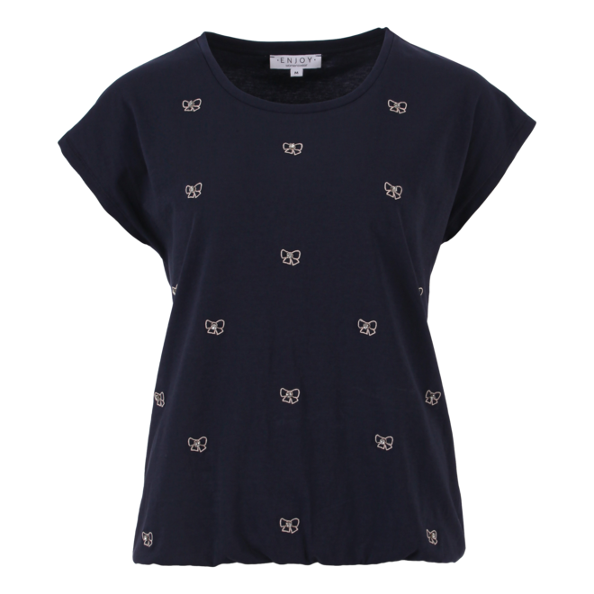 Blouson Indigo Strikjes Strass
