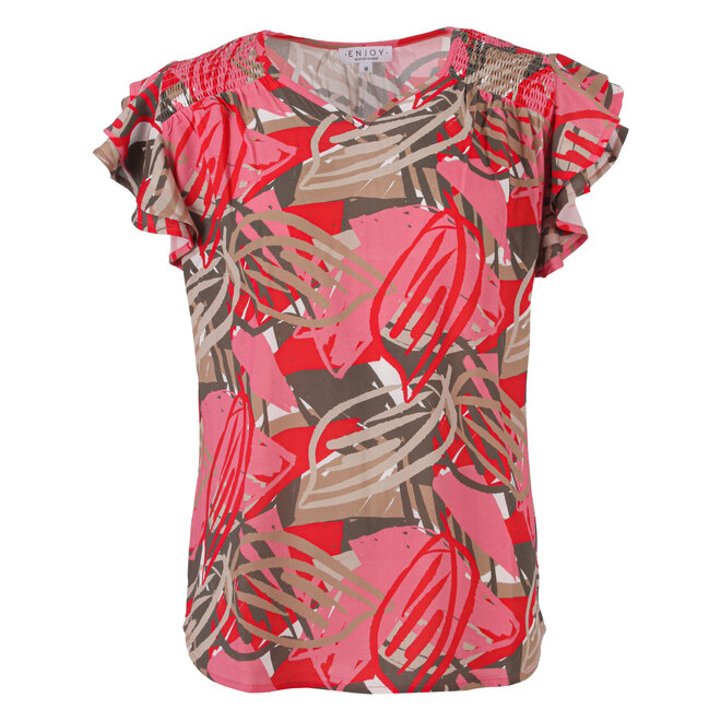 Top Korte mouw allover Print
