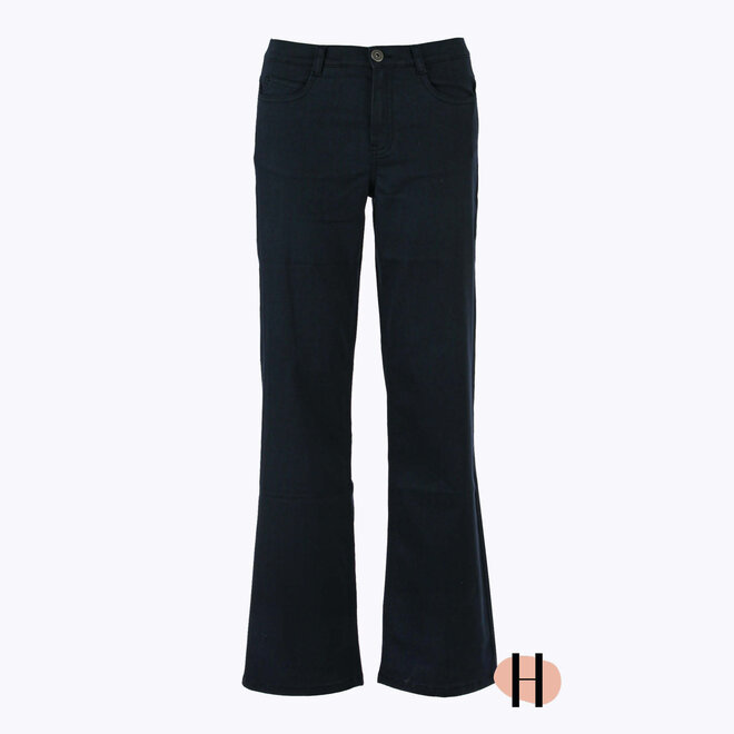Wide Leg Jeans van Stretchstof in Indigo