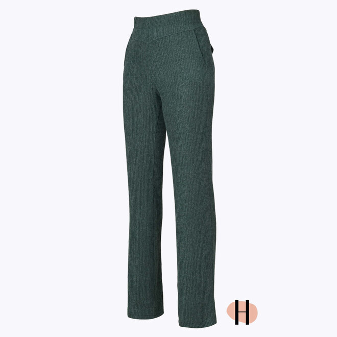 Pantalon Textuur Stof "Monica" Forest