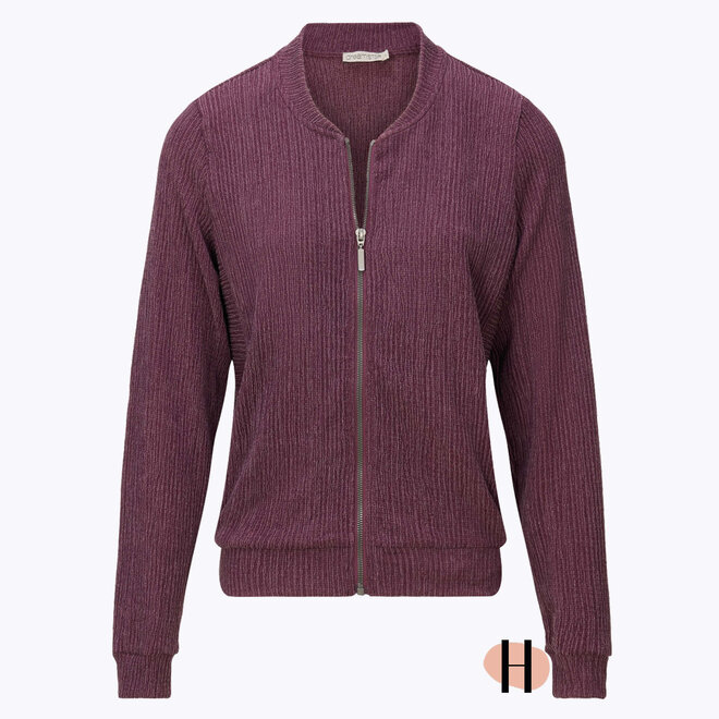 W25 101 Lennon Jasje Textuur Burgundy