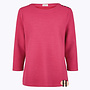 Roze Trui Structuurstof met 3/4 Mouw