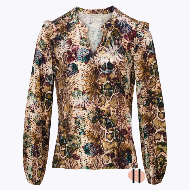Blouson met Slangenprint "Givano" Multicolor