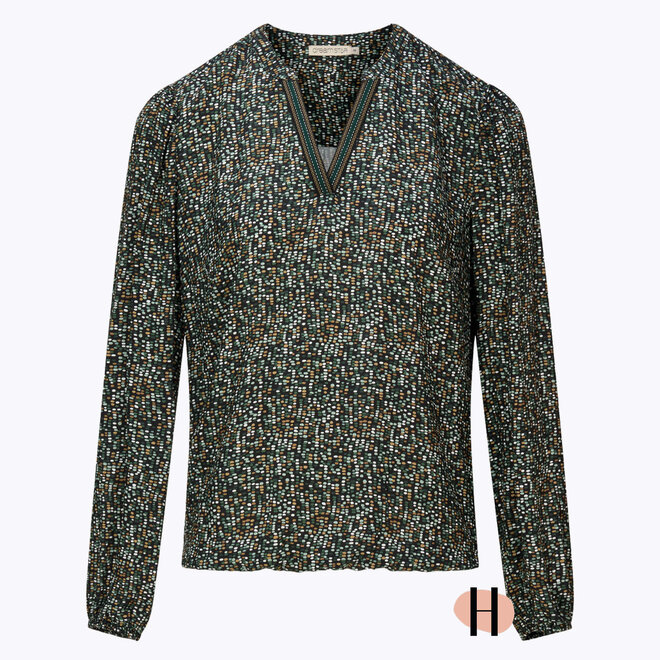 Blouson Groen Biesje "Cemira" Forest Mix