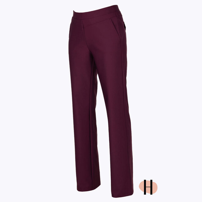 Winterbroek Travel "Monty" (Straight Fit) in Burgundy