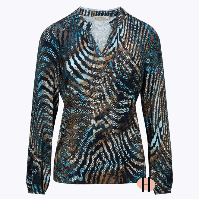 Blouson "Jetta" in Indigo Mix