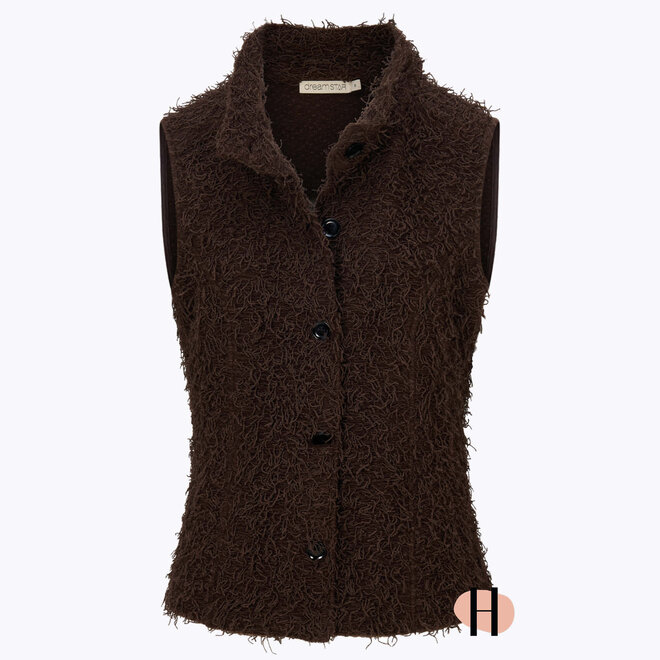 Gilet "Flossie" in Choco