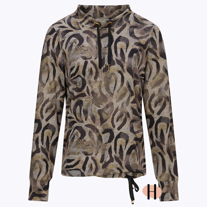 Coltrui "Kodie" met Print in Choco Mix