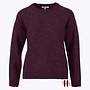Trui met Geborduurde Krullen in Burgundy