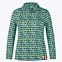 Shirt met Col in Groene en Blauwe Kleur