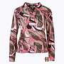 Blouson met Polokraag in Roze Dessin