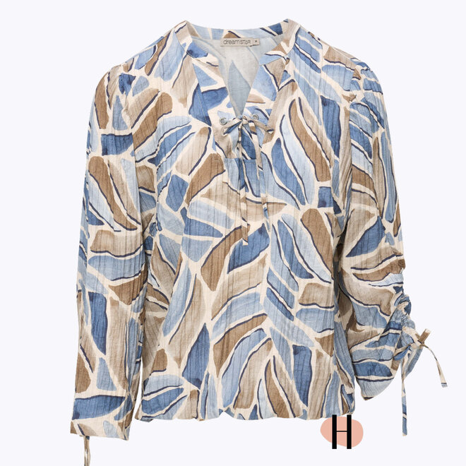 Blouson "Skyler" met Verstelbare Mouw in Blue-Mix
